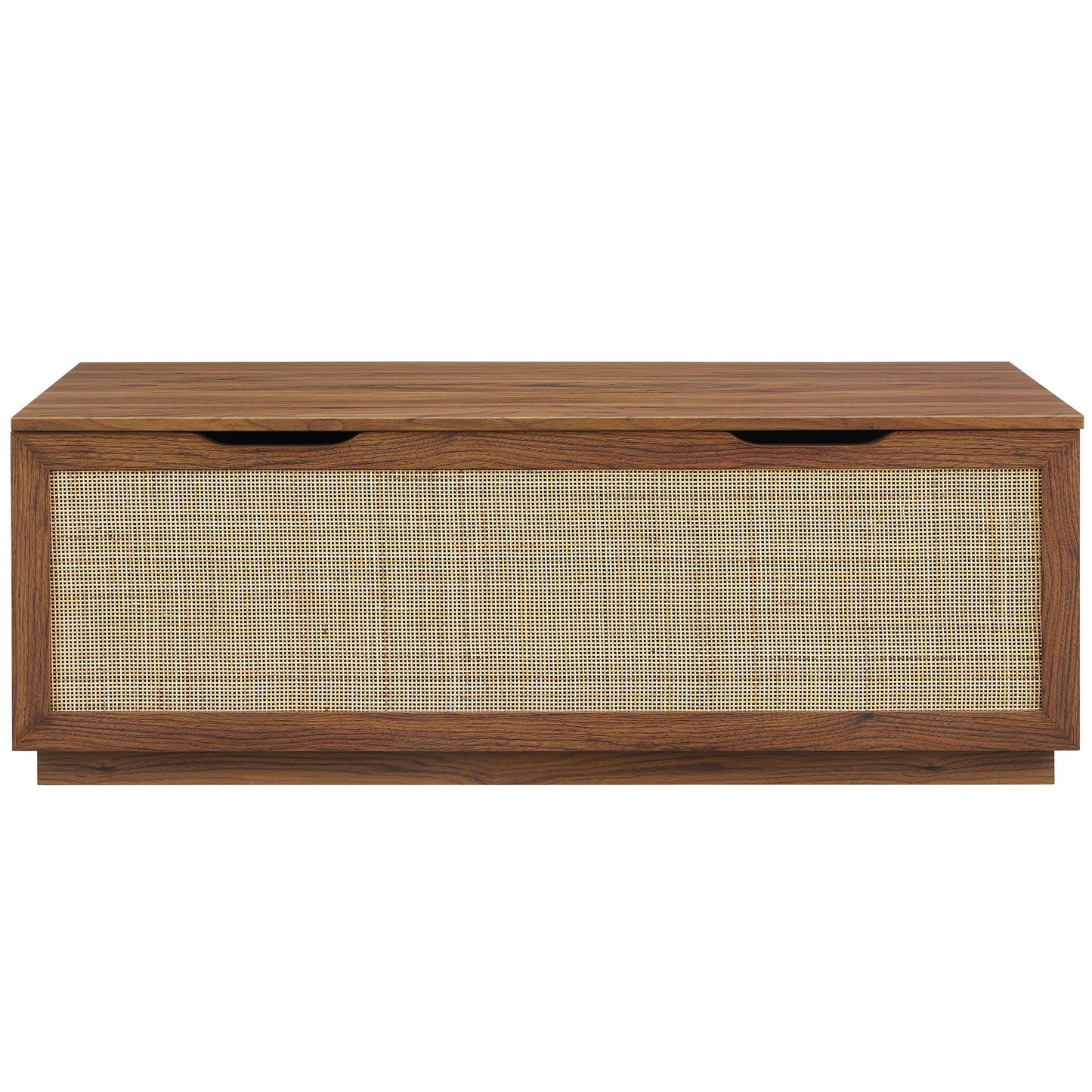 Modway Faux Rattan Storage Bench and Frame