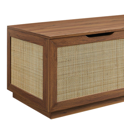 Modway Faux Rattan Storage Bench and Frame
