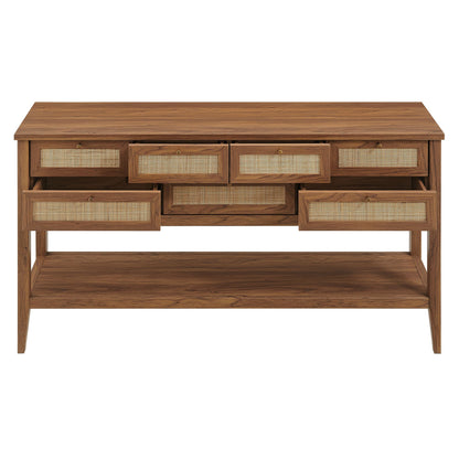 Soma 62 Inch Rattan Console Table with woven cane fronts by Modway on Tampa Home & Garden Store