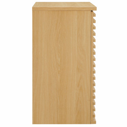 Render wall mounted bathroom cabinet natural oak finish with side drawers by Modway on Tampa Home & Garden Store
