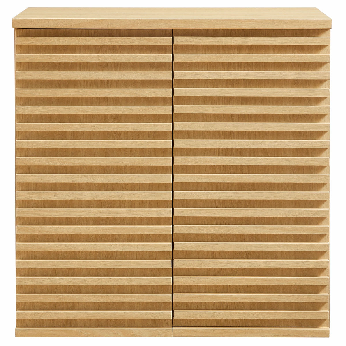 Render wall mounted bathroom cabinet by Modway with natural wood slatted drawer fronts in two equal columns on Tampa Home & Garden Store