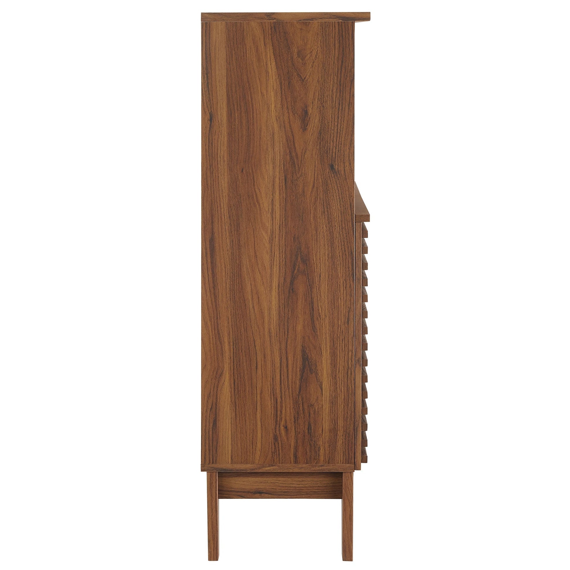 Render Freestanding Bathroom Storage Cabinet by HouseOfZazla in warm wood finish on Tampa Home & Garden Store