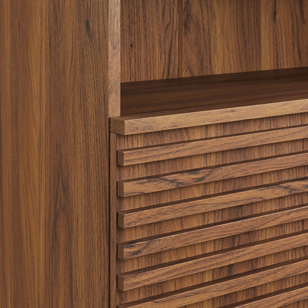 Render Freestanding Bathroom Storage Cabinet in warm walnut wood grain HouseOfZazla on Tampa Home & Garden Store