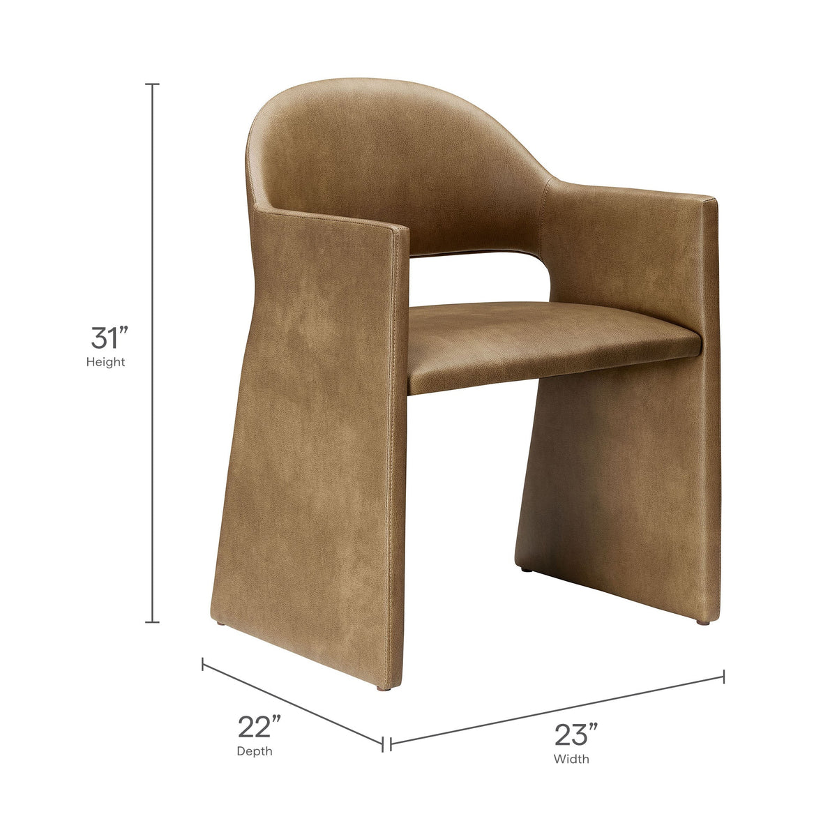 the Talia Vegan Leather Dining Chair by Modway