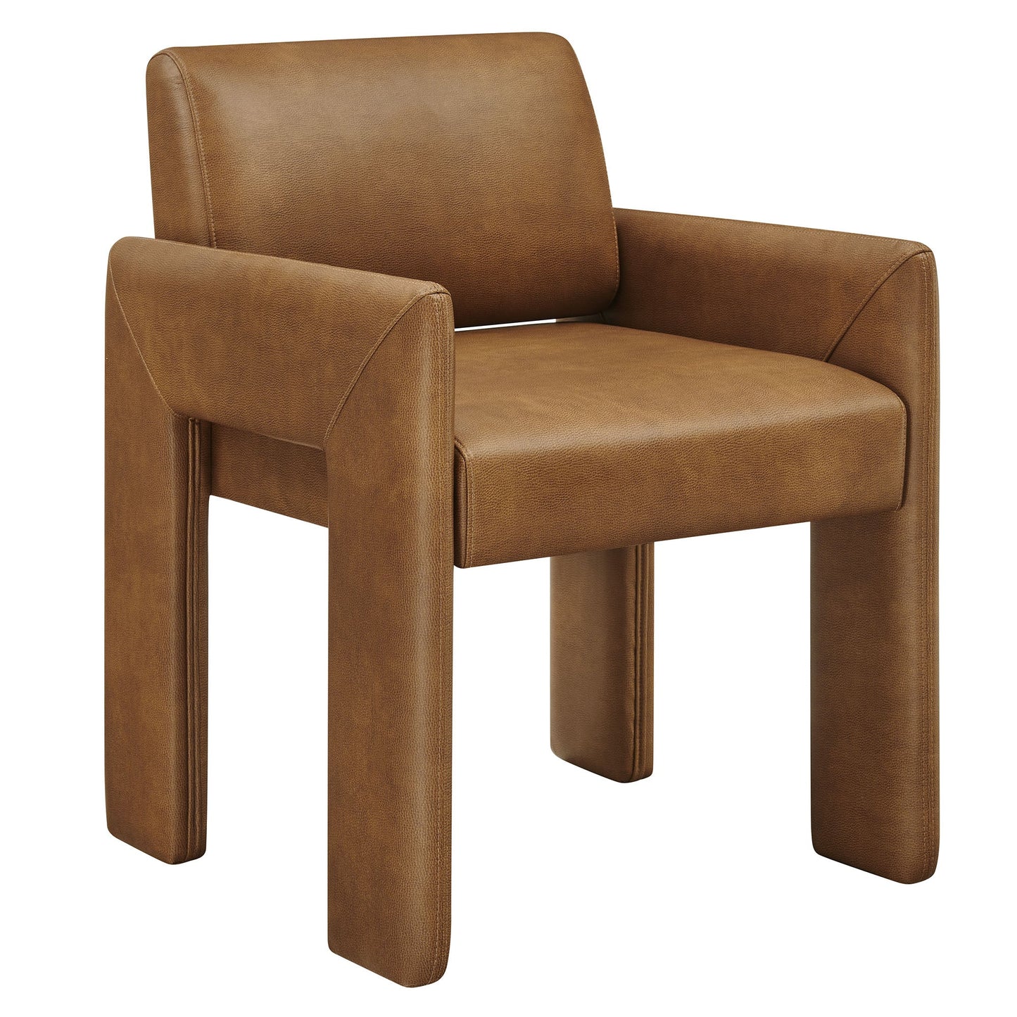 Daven Vegan Leather Dining Armchair for Home