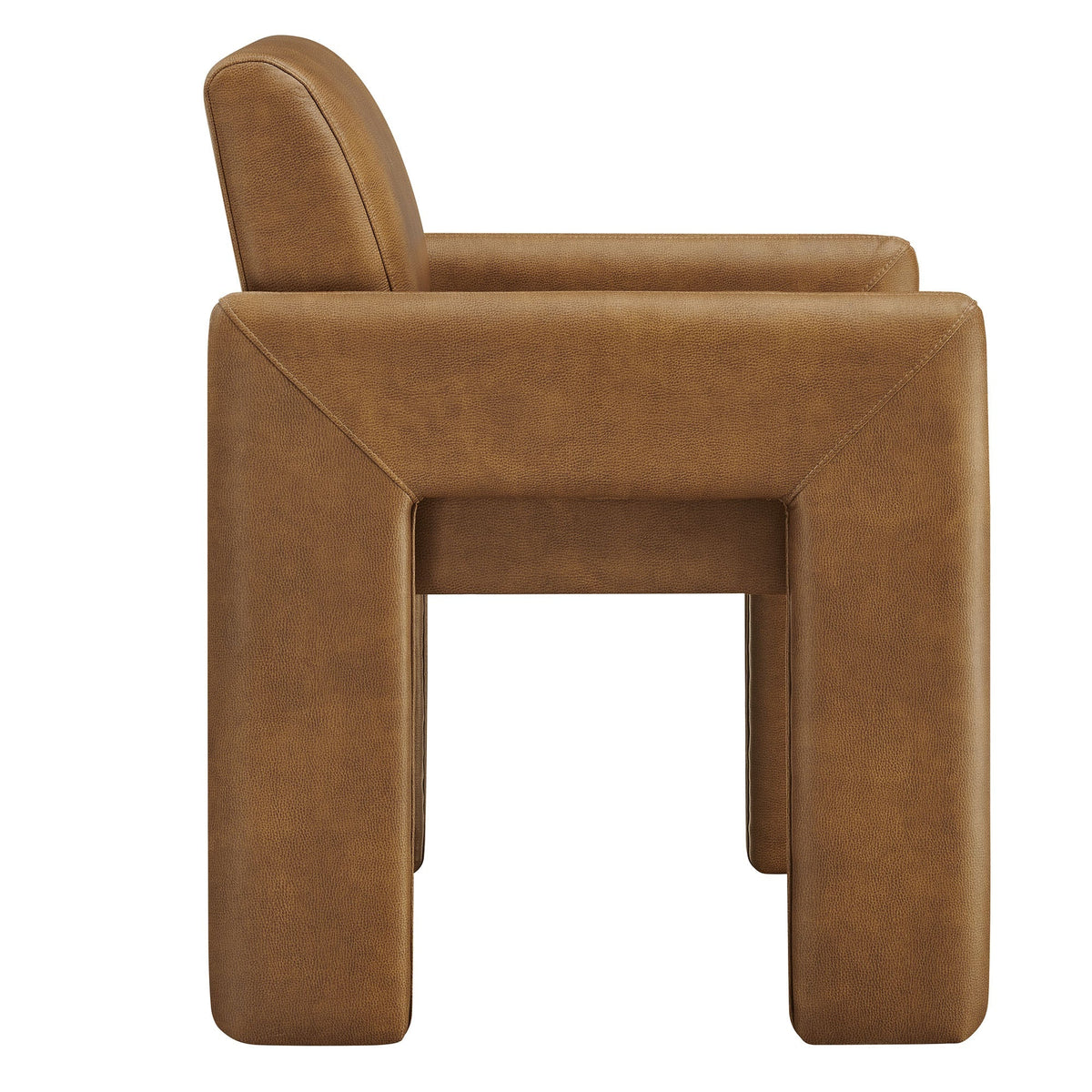 Daven Vegan Leather Dining Armchair for Home