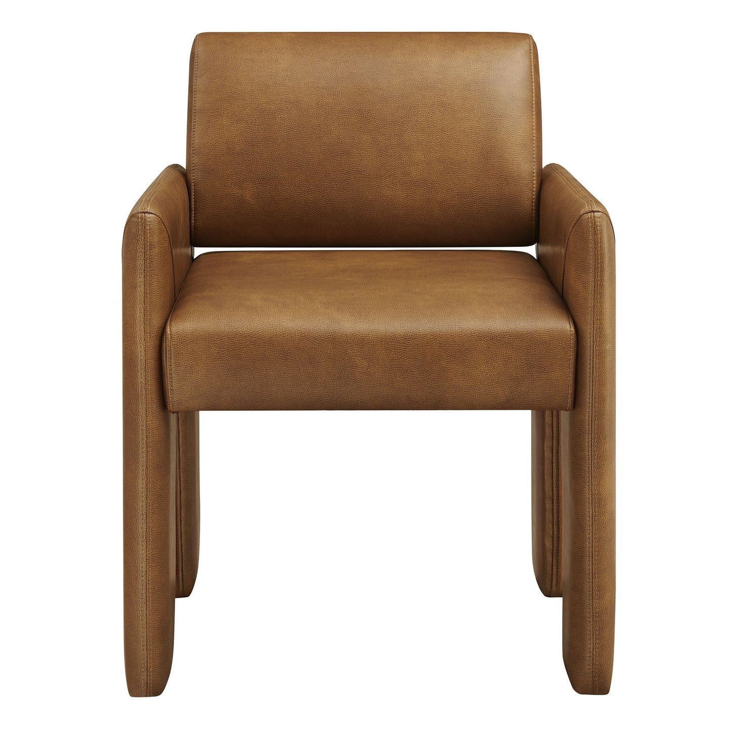 Daven Vegan Leather Dining Armchair for Home