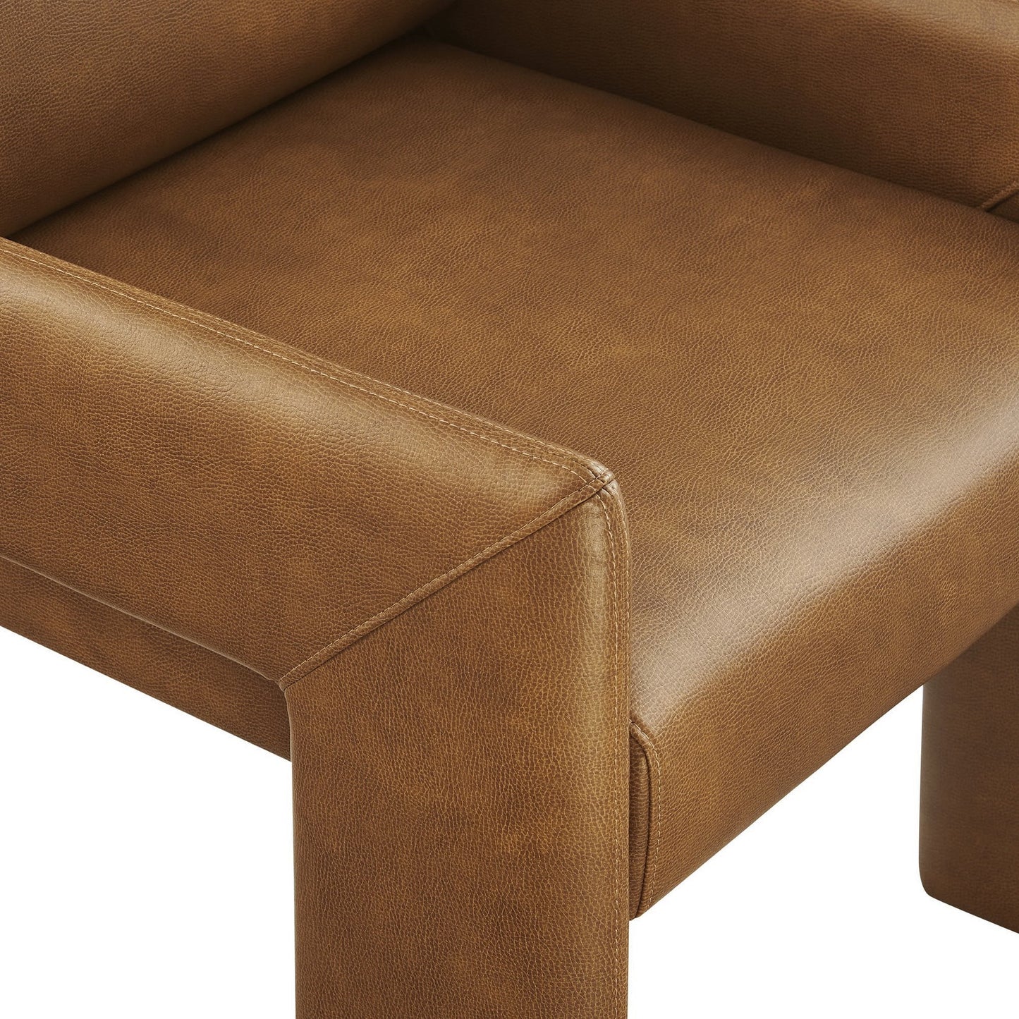 Daven Vegan Leather Dining Armchair for Home