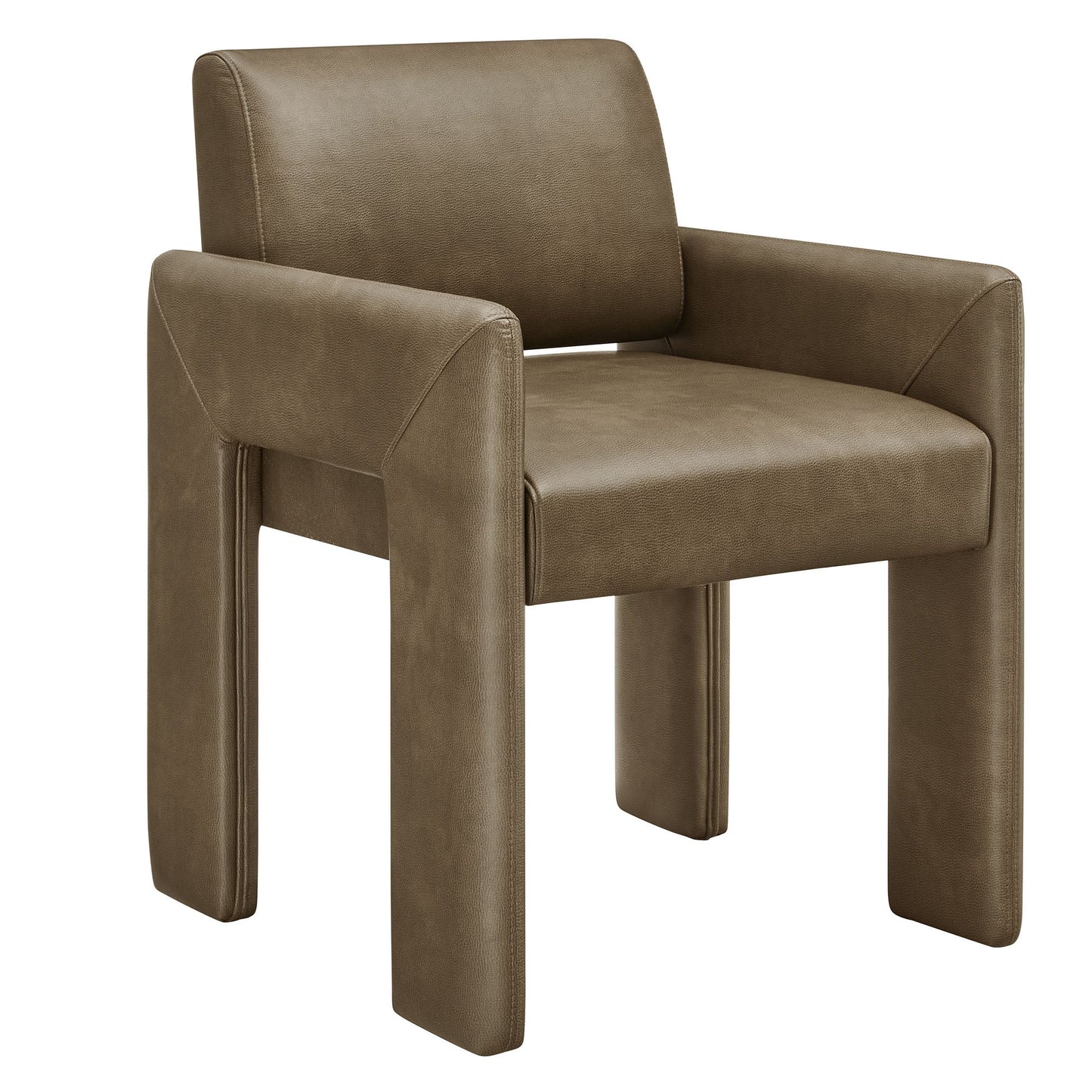 Daven Vegan Leather Dining Armchair for Home