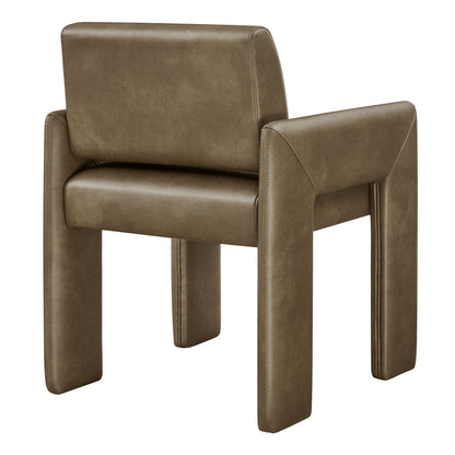 Daven Vegan Leather Dining Armchair for Home
