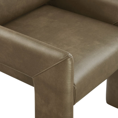 Daven Vegan Leather Dining Armchair for Home