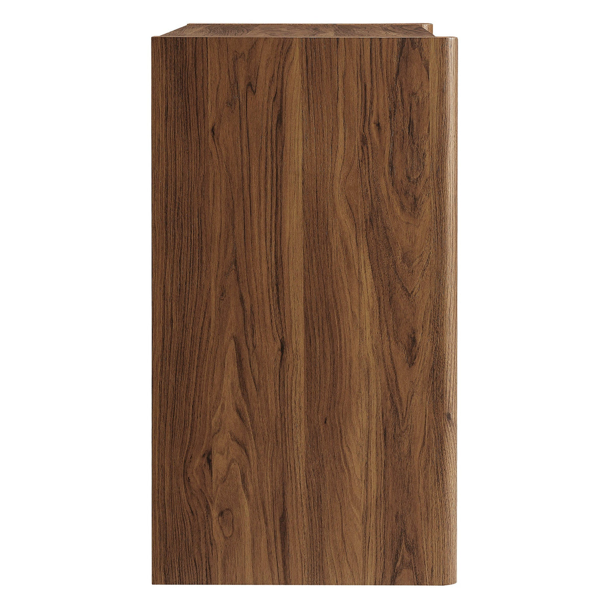 Emric Wave Accent Cabinet by Modway in brown wood veneer for living room storage on Tampa Home & Garden Store