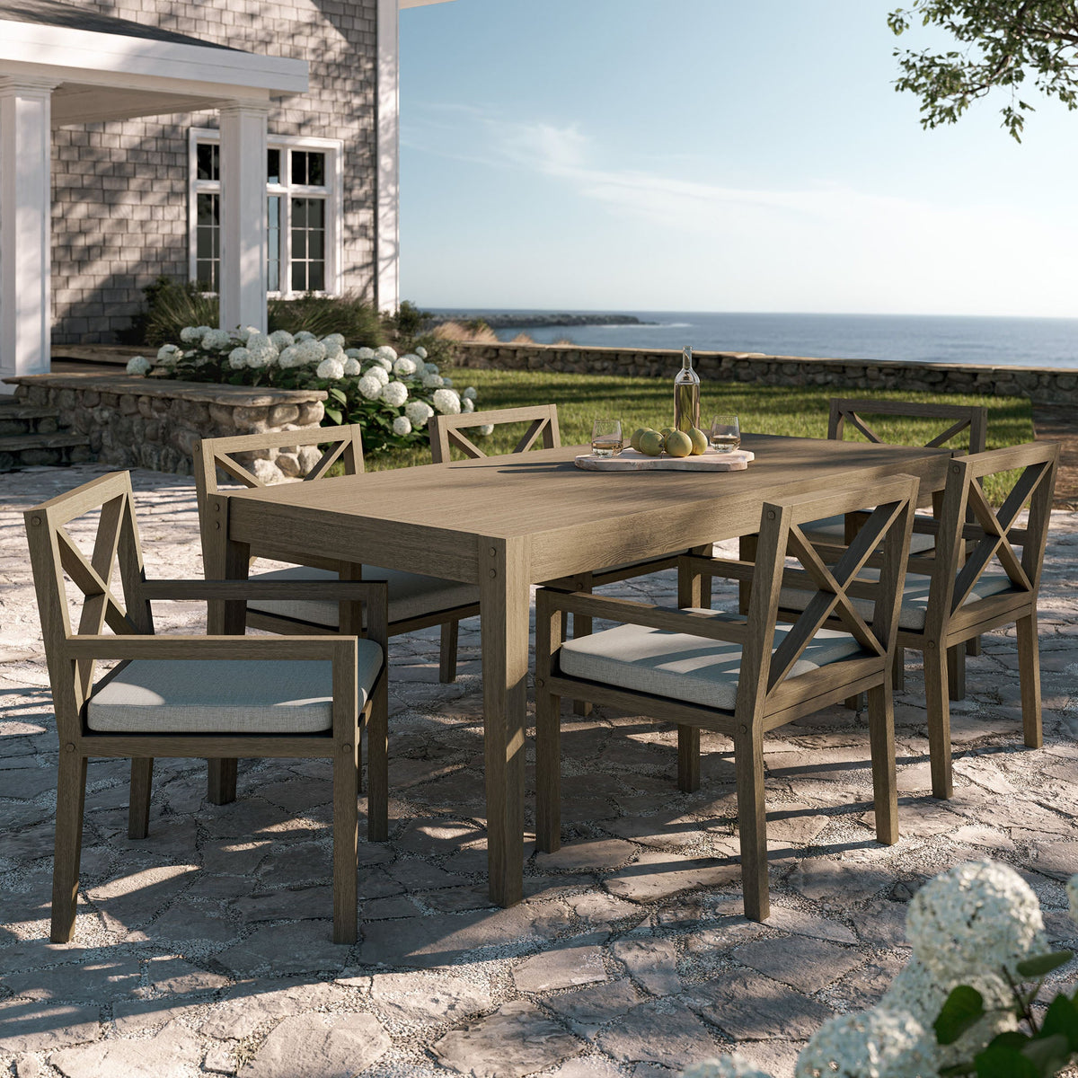 Northlake 7-Piece Outdoor Patio Teak Wood Dining Set by Modway on Tampa Home & Garden Store
