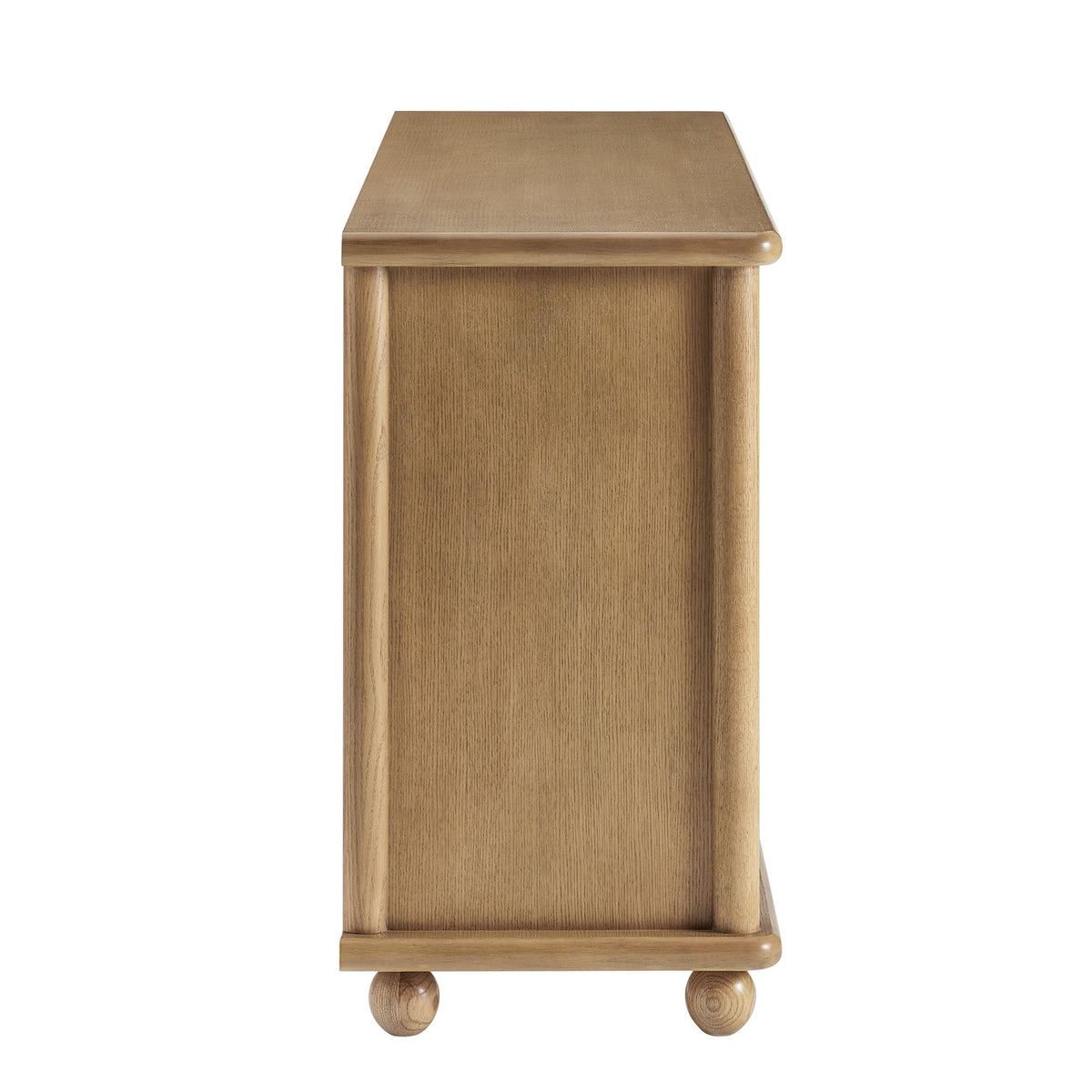 Marola 71 Inch Oak Wood Seagrass Sideboard with rounded bun feet by Modway on Tampa Home & Garden Store
