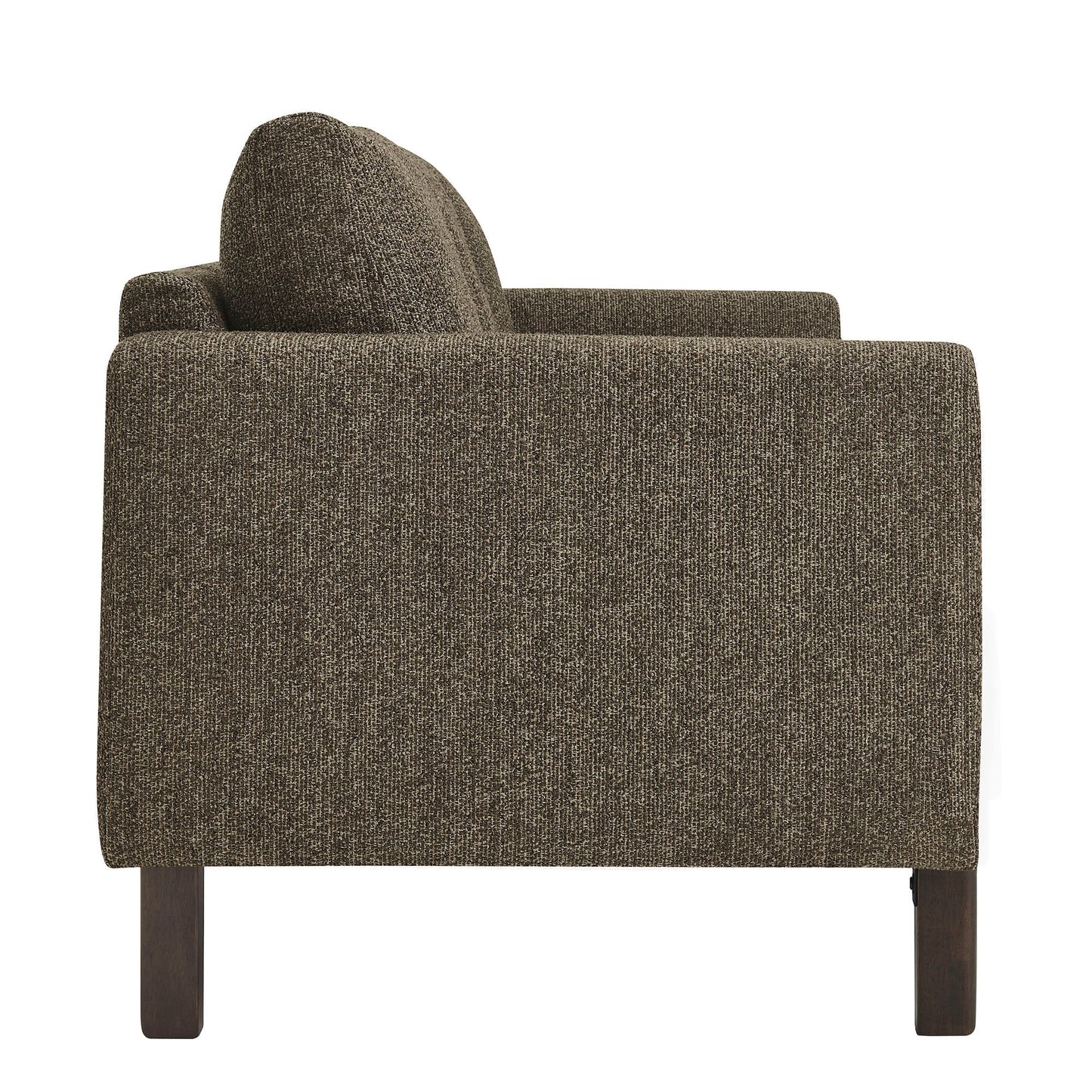 Modway Hawken Boucle Sofa With Wooden Legs