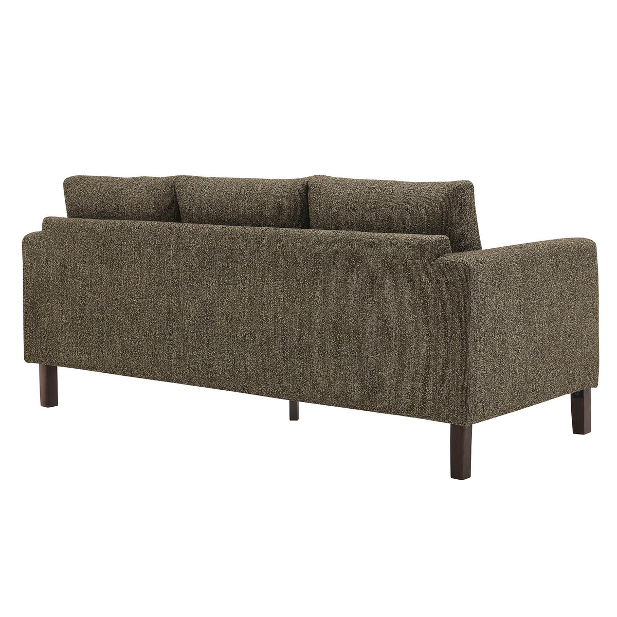 Modway Hawken Boucle Sofa With Wooden Legs