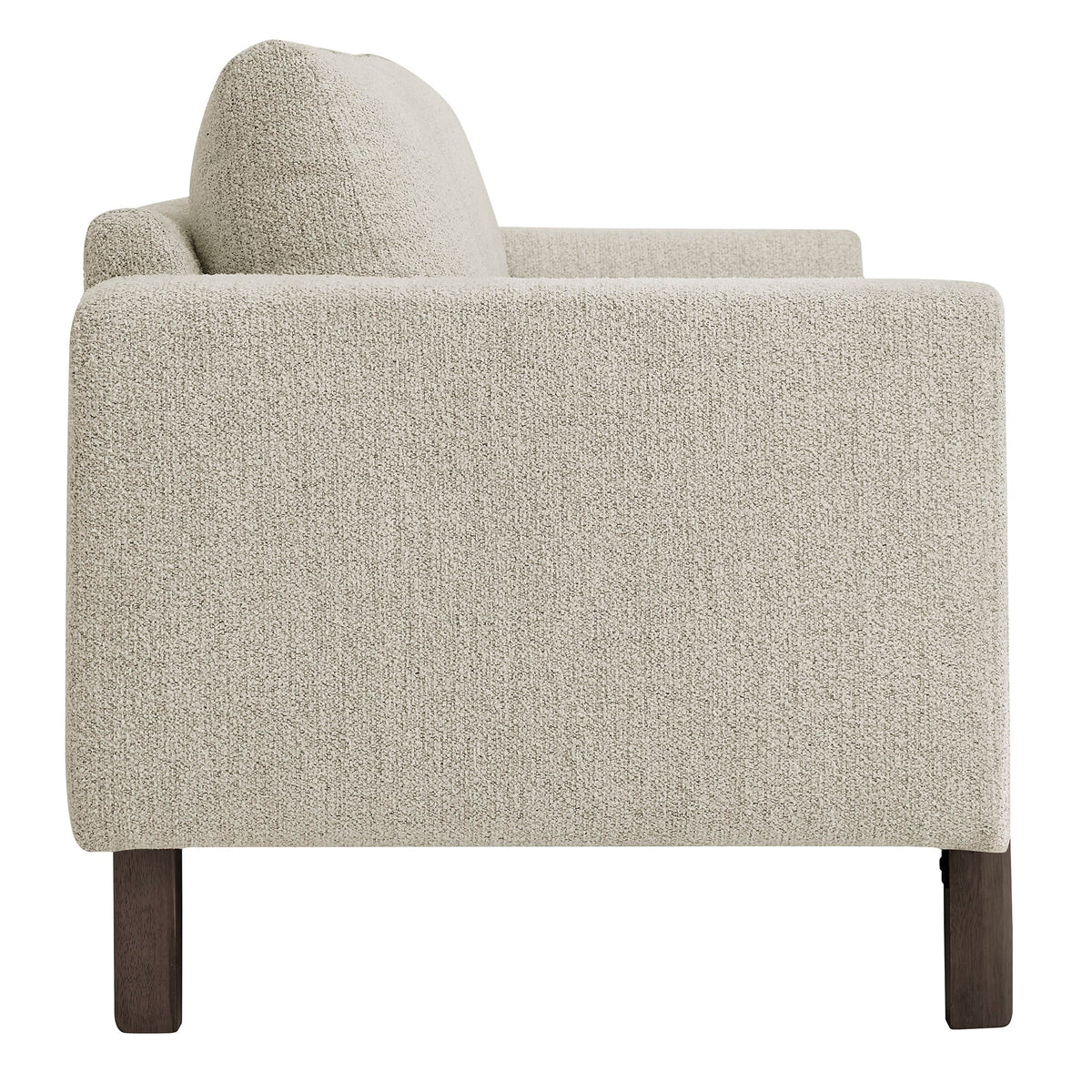 Modway Hawken Boucle Sofa With Wooden Legs