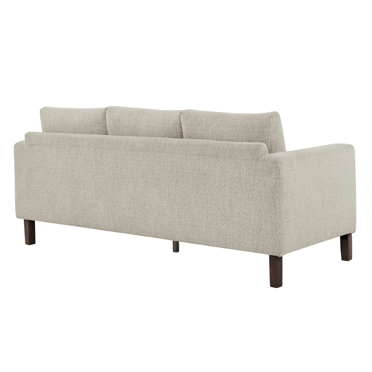 Modway Hawken Boucle Sofa With Wooden Legs