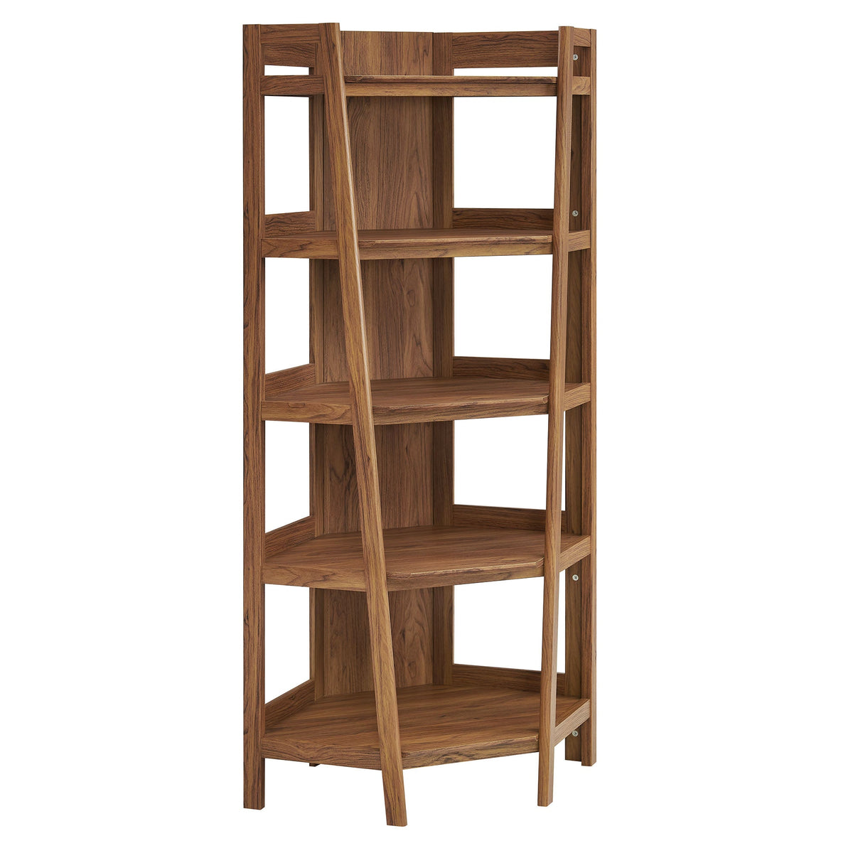 Bixby 71-Inch Corner Bookshelf by Modway in natural wood finish on Tampa Home & Garden Store