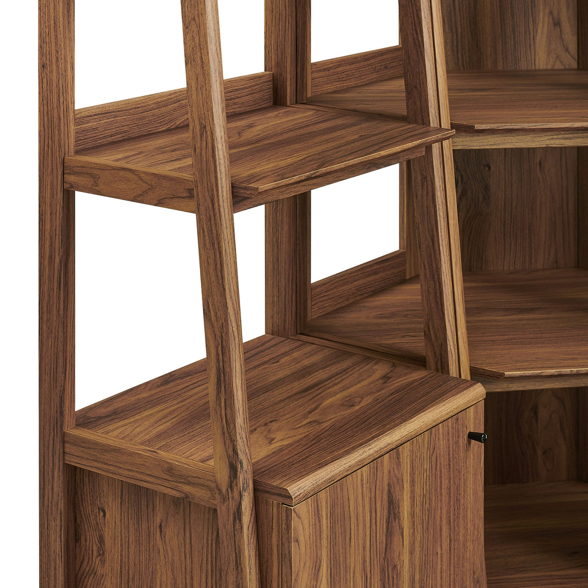 Bixby 3-piece corner bookshelf set with narrow shelves in wood finish by Modway on Tampa Home & Garden Store