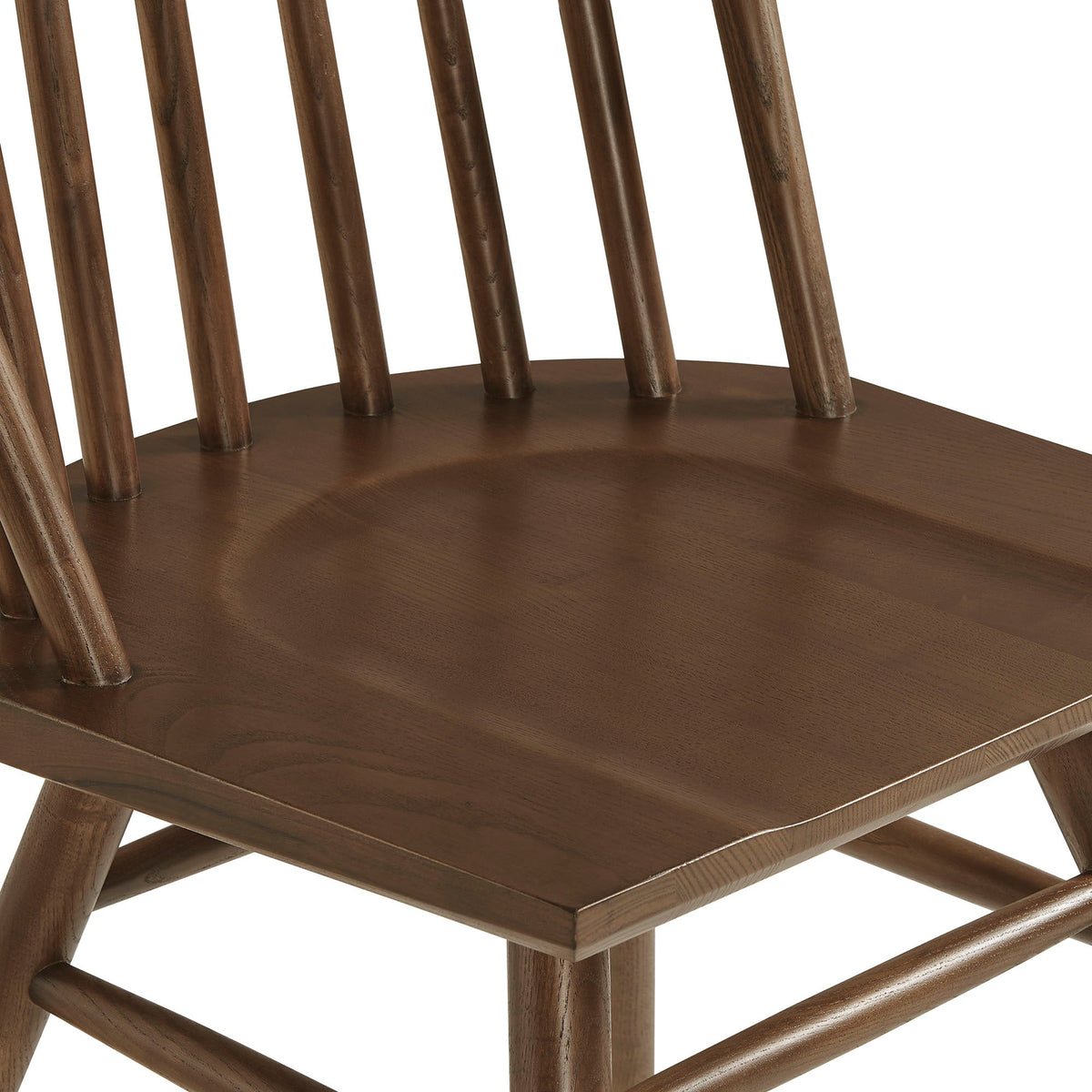 Alvar Spindle Back Dining Side Chairs, pair of brown wood chairs by Modway on Tampa Home & Garden Store
