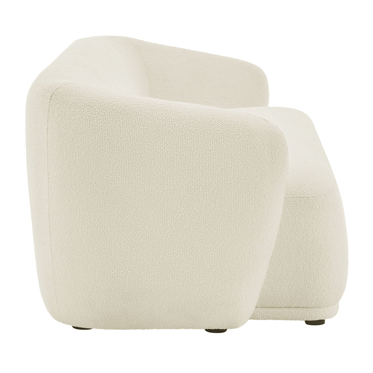 Monica 88 Inch Boucle Fabric Sofa beige by HouseOfZazla on Tampa Home & Garden Store