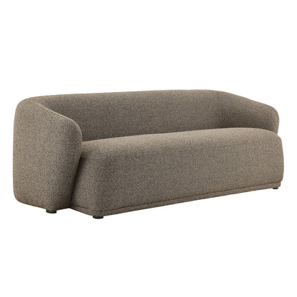 Monica 88 Inch Boucle Fabric Sofa taupe brown textured upholstery on Tampa Home & Garden Store