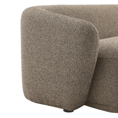 Monica 88 Inch Boucle Fabric Sofa taupe boucle with rounded arm by Modway on Tampa Home & Garden Store