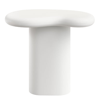 Elowen Outdoor Patio Side Table by Modway white rounded-top pedestal base on Tampa Home & Garden Store