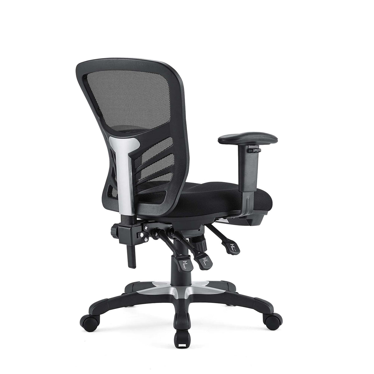 Articulate Mesh Office Chair by Modway, black mesh back, adjustable armrests, 5-star base on Tampa Home & Garden Store