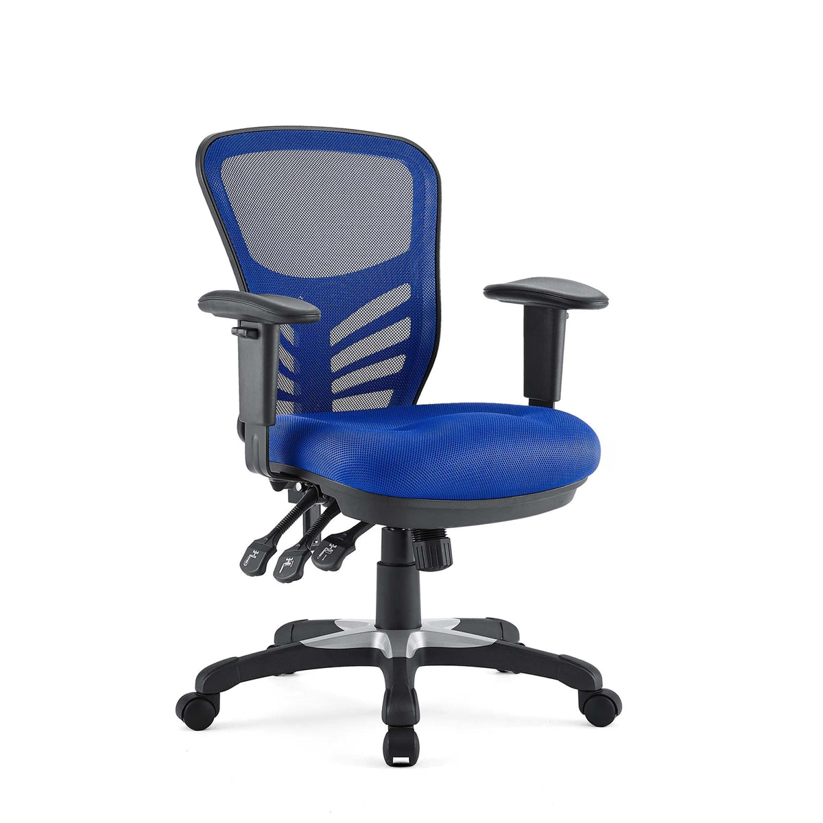 Articulate Mesh Office Chair Modway blue mesh back adjustable gray arms black base on Tampa Home & Garden Store