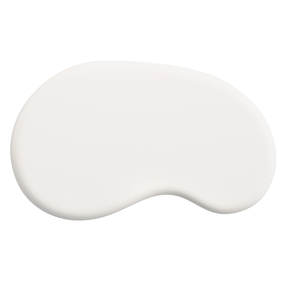Elowen outdoor patio coffee table white round top, close-up edge view on Tampa Home & Garden Store