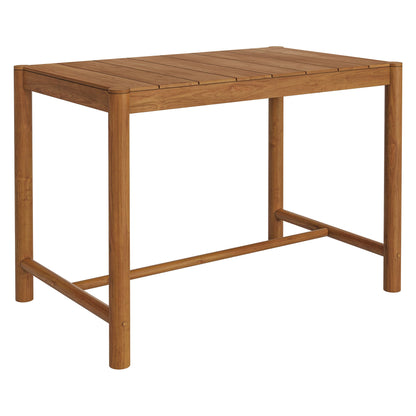 Modway Eleni 56 Inch Outdoor Teak Bar Table
