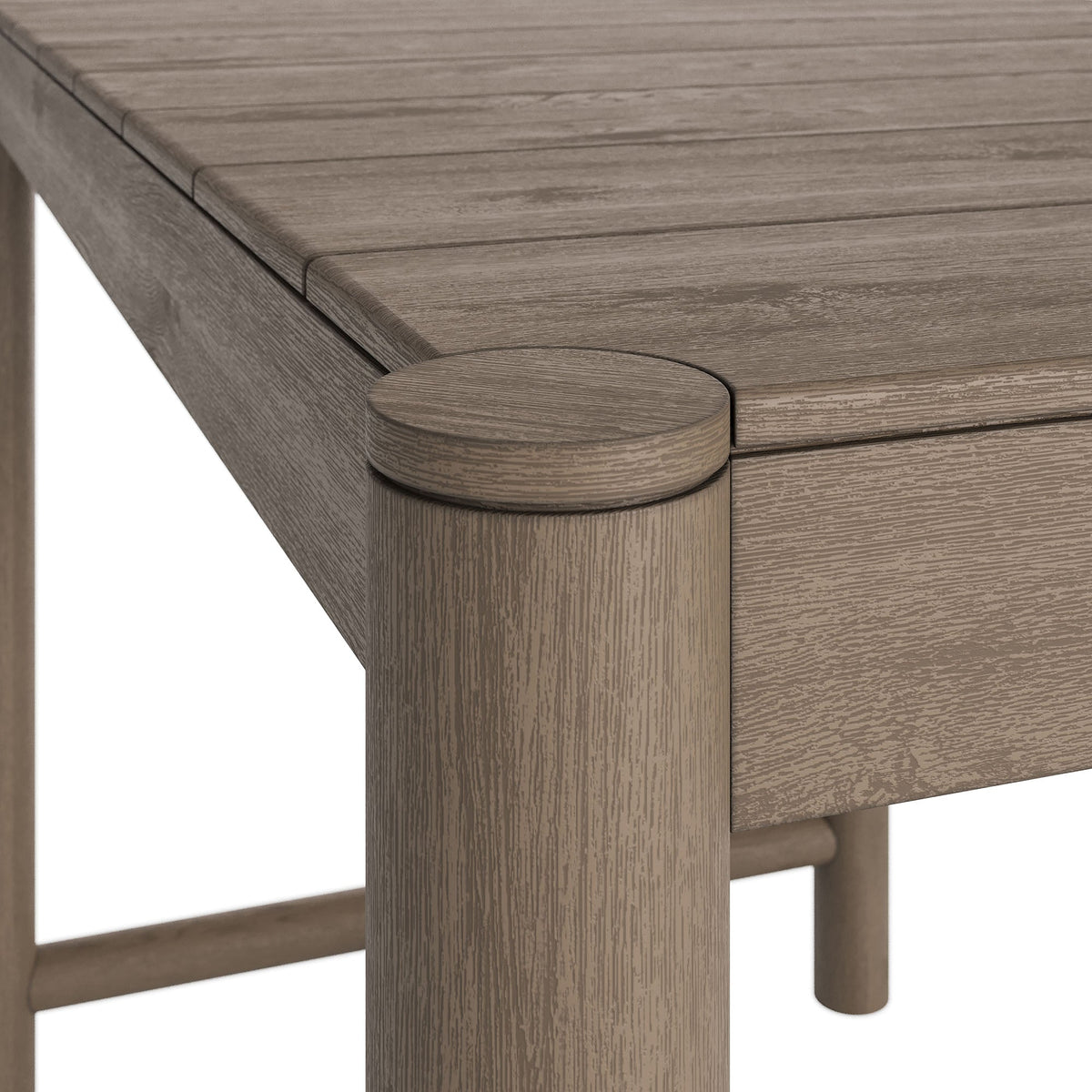 Eleni Rectangle 56-Inch Outdoor Teak Wood Bar Table by Modway, teak slatted top on Tampa Home & Garden Store