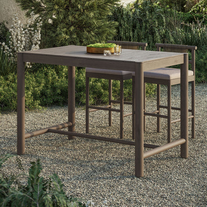 Modway Eleni 56 Inch Outdoor Teak Bar Table