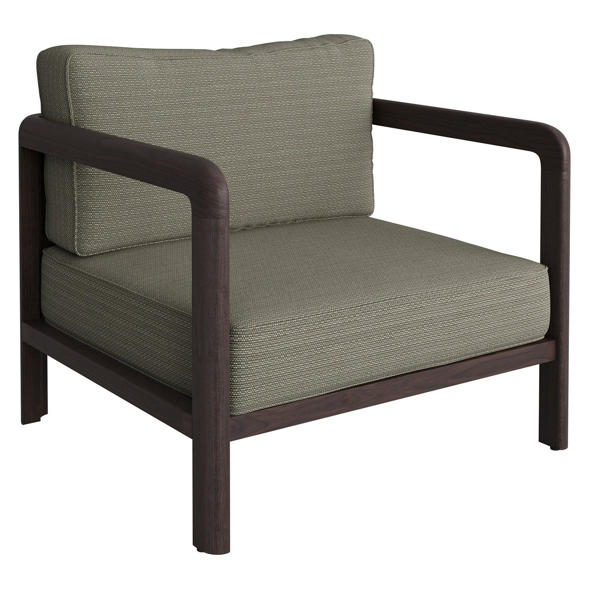Kona teak wood outdoor chair with beige woven cushions by HouseOfZazla on Tampa Home & Garden Store