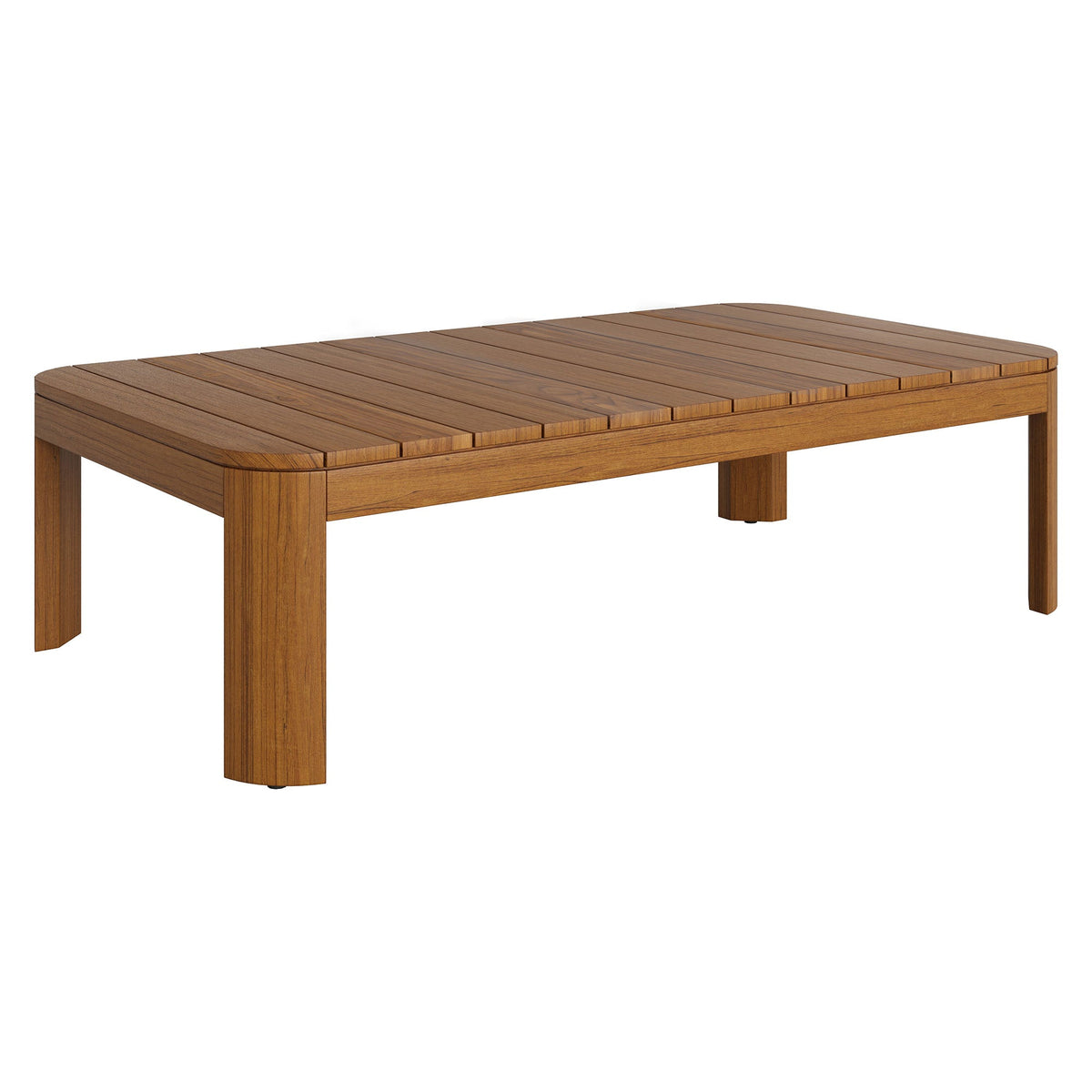 Kona 5-Piece Outdoor Teak Wood Patio Table by Modway, warm teak slatted surface on Tampa Home & Garden Store