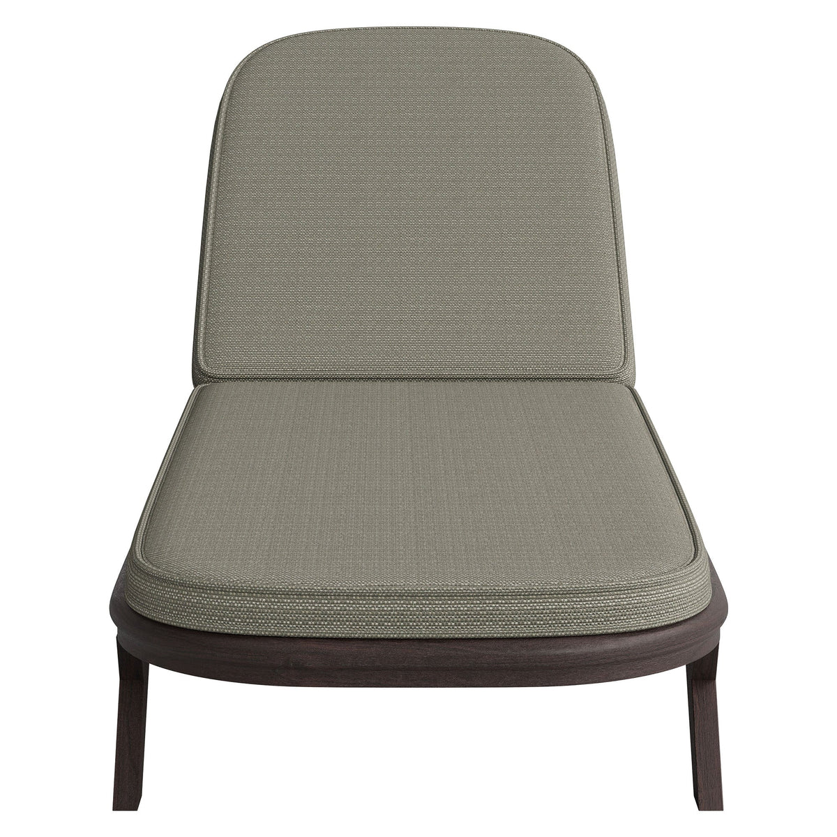 Kona teak wood chaise lounge chair with taupe fabric cushion by HouseOfZazla on Tampa Home & Garden Store