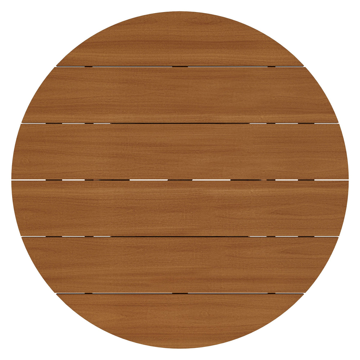 Lane Round Outdoor Teak Wood Coffee Table by Modway, round teak top with slats on Tampa Home & Garden Store