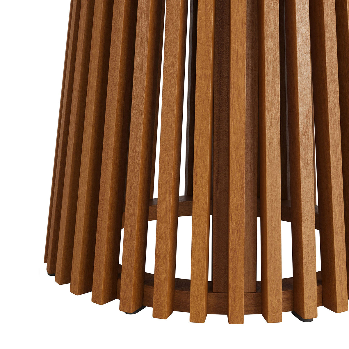 Lane round outdoor teak dining table base with vertical slat legs by Modway on Tampa Home & Garden Store