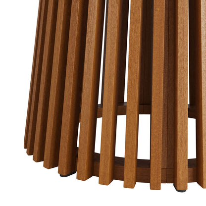 Lane Round Outdoor Teak Wood Dining Table by Modway, teak wood legs on Tampa Home & Garden Store