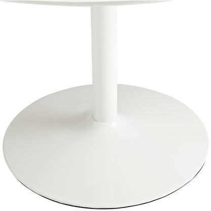 Revolve Round Wood Dining Table white finish with central pedestal base Modway on Tampa Home & Garden Store
