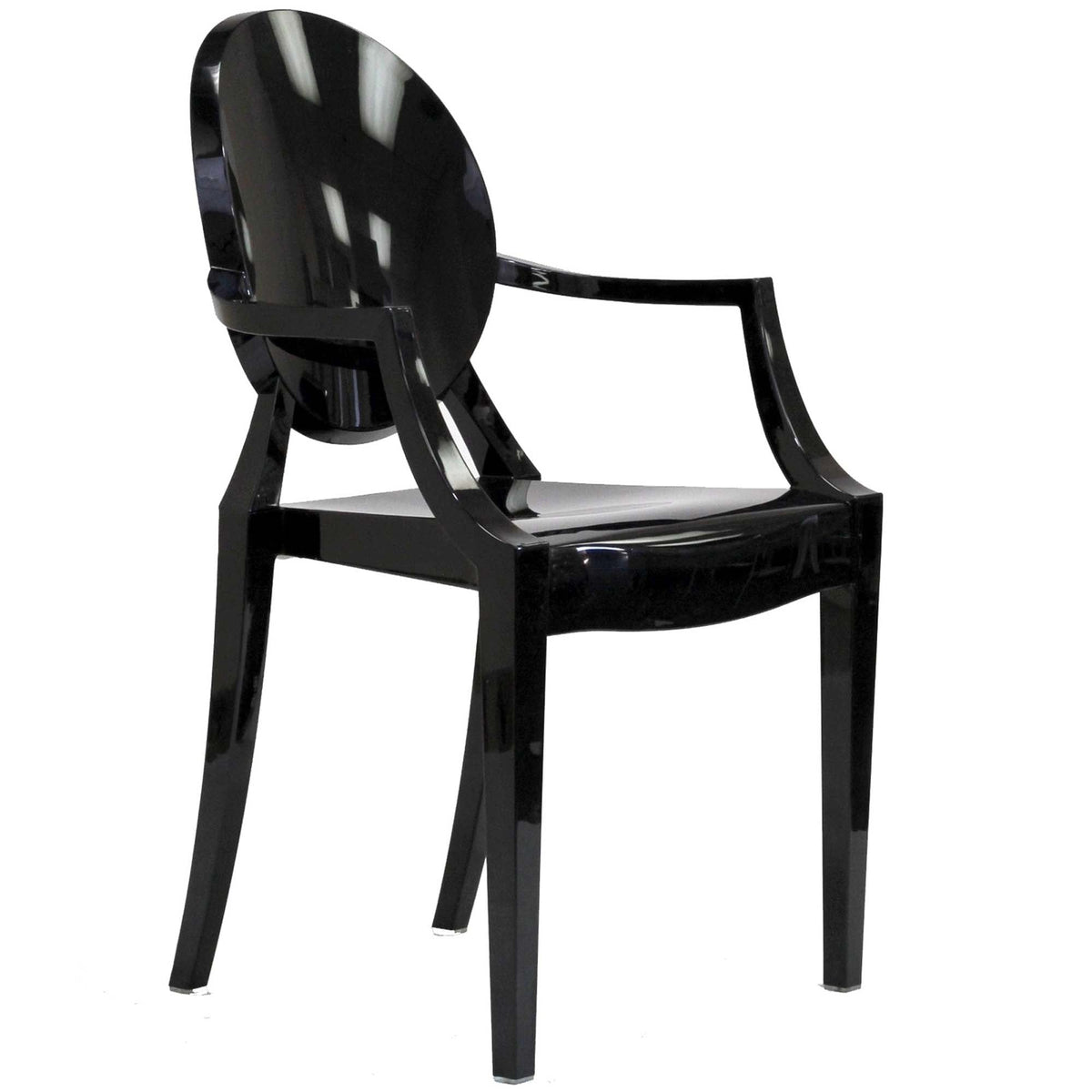 Casper Dining Armchairs, set of 2, black high-gloss finish by Modway on Tampa Home & Garden Store