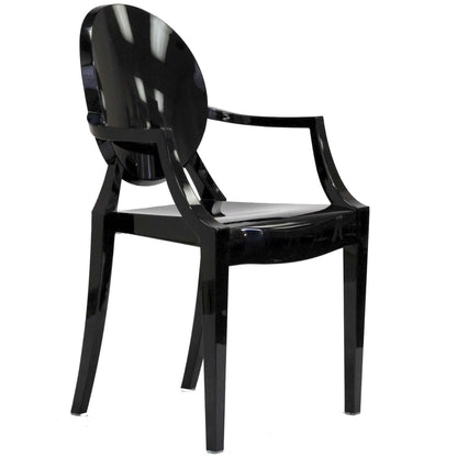 Casper Dining Armchairs, set of 2, black high-gloss finish by Modway on Tampa Home & Garden Store