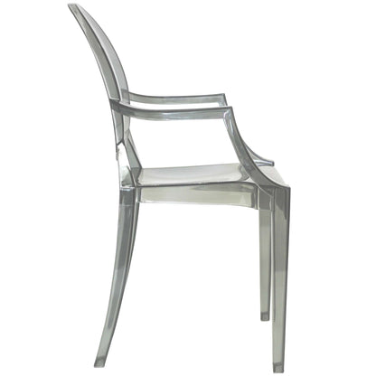 Casper dining armchairs set of 2 in clear acrylic by Modway, modern dining seating on Tampa Home & Garden Store