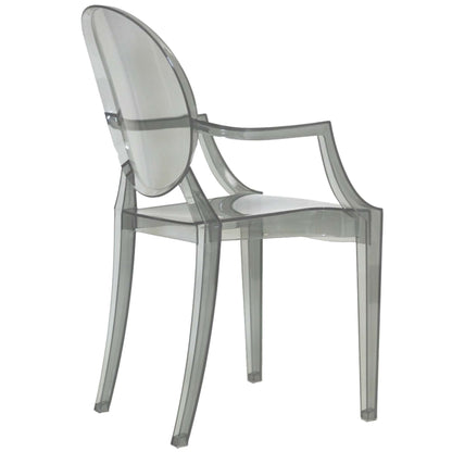 Casper dining armchairs set of 2 in transparent acrylic by HouseOfZazla on Tampa Home & Garden Store