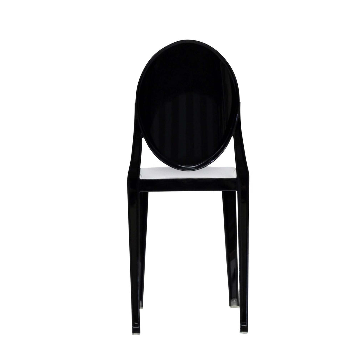 Casper dining chairs set of 2 by Modway, black molded seat, curved back, slender metal legs on Tampa Home & Garden Store