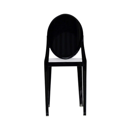Casper dining chairs set of 2 by Modway, black molded seat, curved back, slender metal legs on Tampa Home & Garden Store