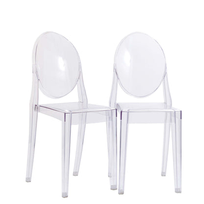 Casper dining chairs set of 2, clear acrylic, by Modway on Tampa Home & Garden Store
