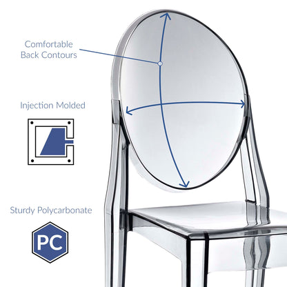Casper dining chairs set of 2, clear polycarbonate, by Modway, Bar & Dining, HouseOfZazla on Tampa Home & Garden Store